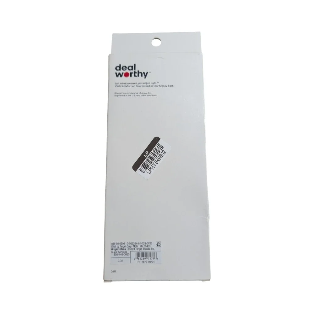 Aa9-N Deal Worthy Tempered‎ Glass Screen Protector for Apple iPhone 15 Plus